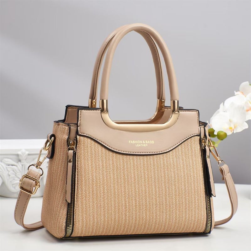 New Women'S Bags, Fashionable And Versatile, Trendy Handbags, Large Capacity, Simple, Casual And Textured, Single Shoulder Cross-Body Women'S Bags - Image 2